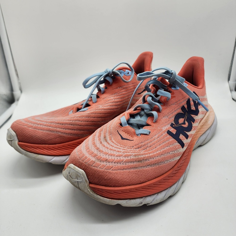 Hoka‎ Mach 5 Womens 9.5 Running Shoes Copper Papaya Orange Sneakers 1127894 CPPF
